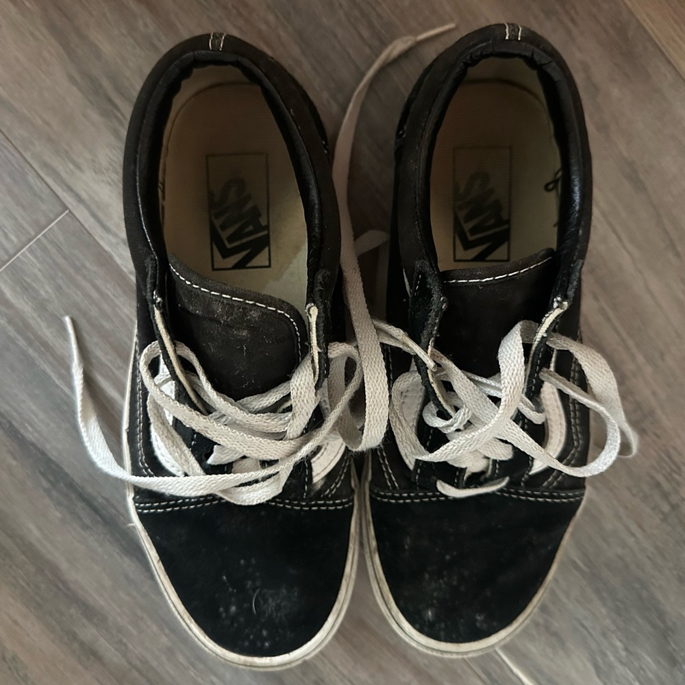 Vans Black and White Athletic Shoes